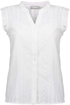 Geisha top met ruches wit Geisha top met ruches wit