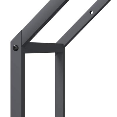 VidaXL Brandhoutrek 40x25x90 cm koudgewalst staal antracietkleurig