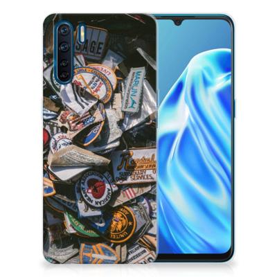 OPPO A91 | Siliconen hoesje | met foto Badges