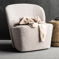 vtwonen Fauteuil 'Lofty' kleur Naturel - thumbnail