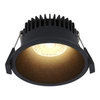 Finn LED inbouwspot - 10 Watt 900lm - 2700K warm wit - Dimbaar - Rond - Verzonken - IP44 waterdicht - Zwart - Voor binnen, buiten en badkamer - thumbnail
