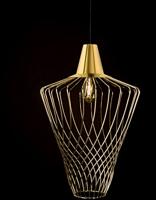 Lyora Ø 30cm draadlampWave goud - 8857 - thumbnail
