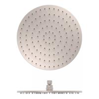 Hoofddouche Tres Plafonduitloop 30 cm Rond Staal - thumbnail