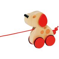 Goki houten trekdier hond - thumbnail