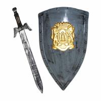 Ridders Verkleed Wapens Set - Schild Met Zwaard Van 68 Cm - Ridder Speelgoed Voor Kinderen - thumbnail