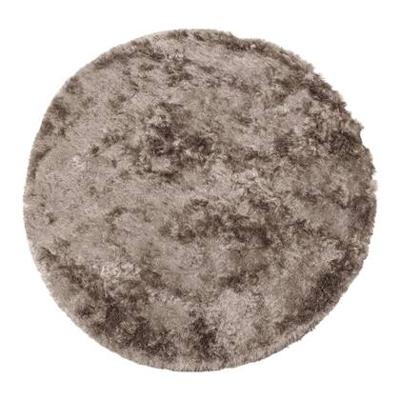 WOOOD Rond Vloerkleed 'Praline' Ø200cm, kleur Nougat