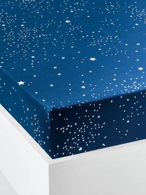 Hoeslaken kind IJSBEER donkerblauw Hoeslaken kind IJSBEER donkerblauw