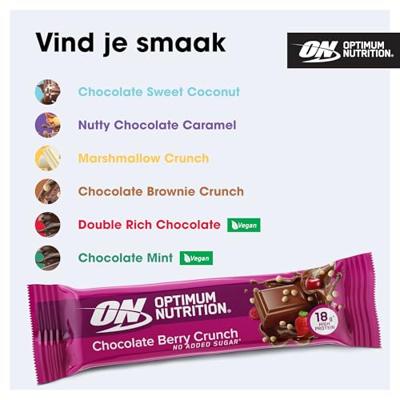 Chocolate Berry Crunch Protein Bar | Optimum Nutrition | 660 X G - thumbnail