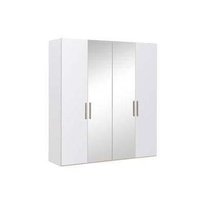 Goossens Kledingkast Easy Storage Ddk, Kledingkast 203 cm breed, 220 cm hoog, 2x glas draaideur en 2x spiegel draaideur midden Goossens Kledingkast Easy Storage Ddk, Kledingkast 203 cm breed, 220 cm hoog, 2x glas draaideur en 2x spiegel draaideur midden