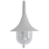 Tuin wandlamp E27 42 cm aluminium wit - thumbnail