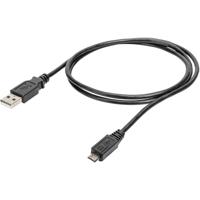 USB-kabel - USB (M) naar micro-USB type B (M) - USB 2.0 - 1 m - zwart (pak van 10) - thumbnail