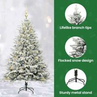 VidaXL Artificial pre-lit kerstboom met ballenset groen 150 cm - thumbnail