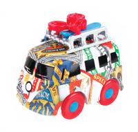 Luna mini bus met fiets junior 12 cm - thumbnail