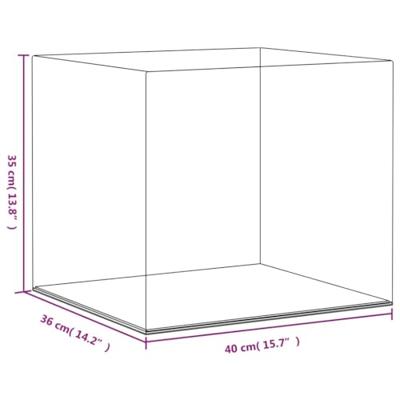 Vitrine transparant 40x36x35 cm acryl - thumbnail