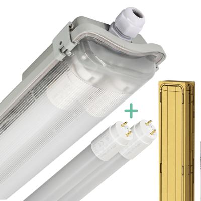 LED's Light LED TL dubbel armatuur 60 cm - Compleet met 2 LED TL buizen 60 cm - 2160lm