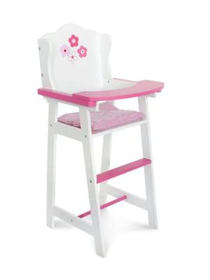 Houten Poppenstoel - Fiori Bianco Houten Poppenstoel - Fiori Bianco