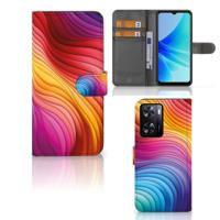 Book Case voor PPO A57 | A57s | A77 4G Regenboog - thumbnail