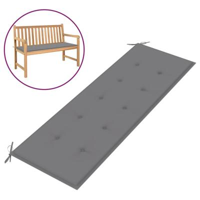 VidaXL Tuinbankkussen 150x50x4 cm oxford stof grijs