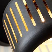 Brilliant Zwarte wandlampTyas zwart met goud - 99941/86 - thumbnail