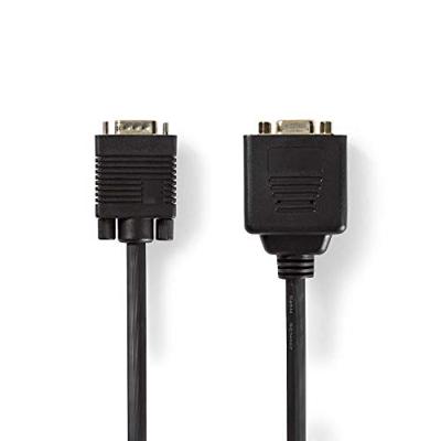 VGA-Kabel - VGA Male - 2x VGA Female - Verguld - Maximale resolutie: 1280x768-0.20 m - Rond - ABS - Zwart - Polybag