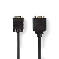 VGA-Kabel - VGA Male - 2x VGA Female - Verguld - Maximale resolutie: 1280x768-0.20 m - Rond - ABS - Zwart - Polybag - thumbnail
