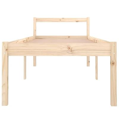 Seniorenbed massief grenenhout wit 75x190 cm