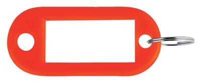 Sleutellabel Pavo kunststof rood 100 stuks