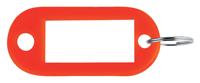 Sleutellabel Pavo kunststof rood 100 stuks - thumbnail