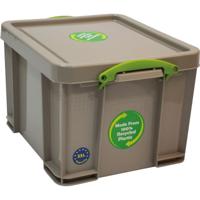 Really Useful Box opbergdoos 35 liter, gerecycleerd, grijs - thumbnail