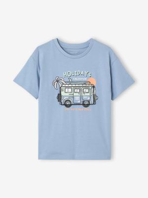 Jongensshirt met animatie hemelsblauw