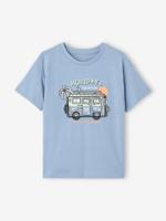 Jongensshirt met animatie hemelsblauw - thumbnail