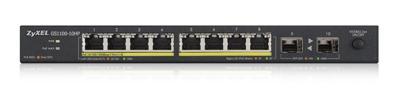 Zyxel 10-poorts Gigabit Unmanaged PoE+ Switch [8-poorts met 130 Watt budget] - Zonder ventilator [GS1100-10HP]
