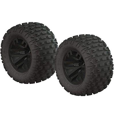 Dboots Fortress MT Tire Set Glued (Black) (2pcs) (AR550044)