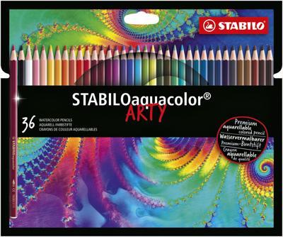 Kleurpotlood stabilo 1636 aquacolor arty 36st ass | 6 stuks