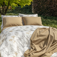 Dommelin Dommelin dekbedovertrek Erbe Satijn 400TC Ecru-Ecru 240x200/220 - thumbnail