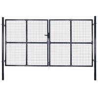 Gaaspoort 289x200 cm gegalvaniseerd staal grijs - thumbnail