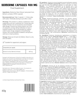Cupplement Berberine Extract 60Capsules