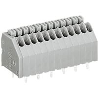 WAGO 250-409 Veerkrachtklemblok 0.50 mm² Aantal polen 9 Grijs 1 stuk(s) - thumbnail