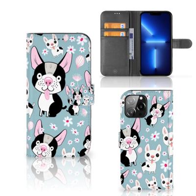 iPhone 13 Pro Max | Telefoonhoesje | Met pasjeshouder | Hondjes