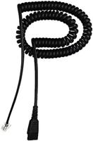 Jabra Cable End Piece QD to RJ10 Standard Assignment 2 m Spiral, Black - thumbnail