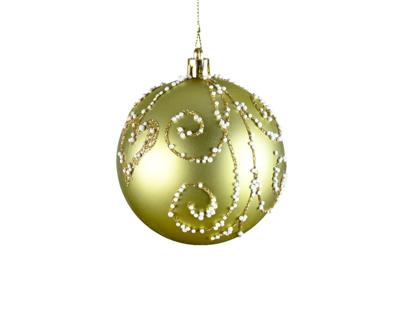 Kerstbal plastic 8 cm pistache mat Kerstbal plastic 8 cm pistache mat