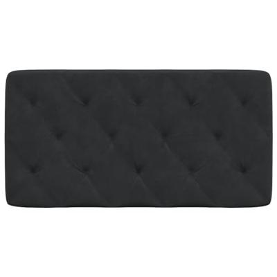 Hoofdbordkussen 100 cm fluweel zwart