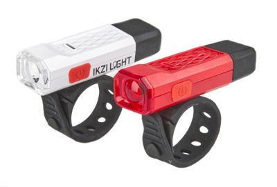 Ikzi -light led set voor+achter "goodnight twin" oplaadbaar Ikzi -light led set voor+achter "goodnight twin" oplaadbaar