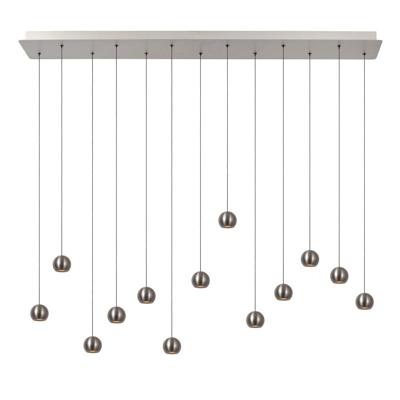 Lucide MONTANA - Hanglamp - LED Dimb. - CCT - 13x5,7W 2700K/4000K - Grijs ijzer | Premium