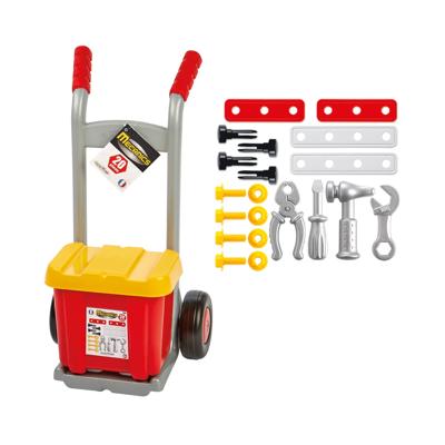 Ecoiffier mecanics steekwagen met gereedschapskist - thumbnail