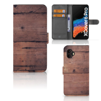 Samsung Galaxy Xcover 6 Pro | Book Style Case | Old Wood - thumbnail