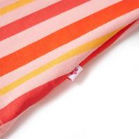 VidaXL Kinderjurk met trekkoord 140 roze en rood - thumbnail