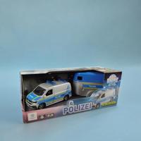 Kids Globe VW Transporter politie met paardentrailer - thumbnail