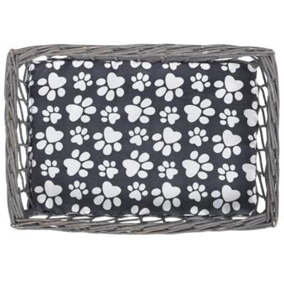 Kattenbed/huis/krabpaal met kussen vierkant wilgen Kattenbed/huis/krabpaal met kussen vierkant wilgen