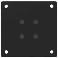 Salontafelpoten 4 st 42-44 cm staal zwart - thumbnail